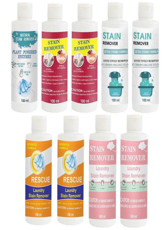 TOOVUS Stain Remover Combo Pack of Shirt, Red x 2, Doll x 2, Orange x 2, Pink and Pink Stain Remover | Multi-Surface Cleaning Solution for Clothes, Fabrics, Upholstery (100 g Each) - Image 1